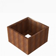 Bloembak Module+ 90x90x56 cm Corten