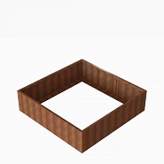 Bloembak Module+ 210x210x56 cm Corten