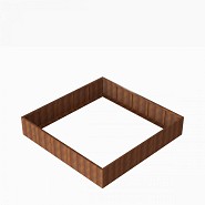Bloembak Module+ 300x300x56cm Corten