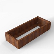 Bloembak Module+ 60x150x28 cm Corten