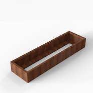 Bloembak Module+ 60x210x28 cm Corten