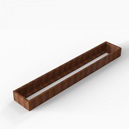 Bloembak Module+ 60x360x28 cm Corten