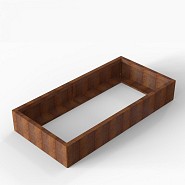 Bloembak Module+ 90x180x28 cm Corten