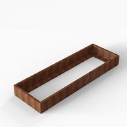Bloembak Module+ 90x270x28 cm Corten