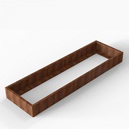 Bloembak Module+ 90x300x28 cm Corten