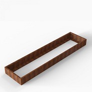 Bloembak Module+ 90x360x28 cm Corten