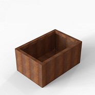 Bloembak Module+ 60x90x42 cm Corten