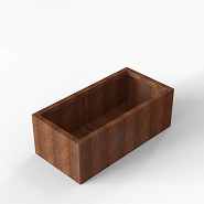 Bloembak Module+ 60x120x42 cm Corten