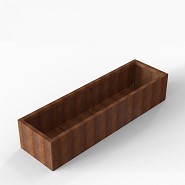 Bloembak Module+ 60x210x42 cm Corten