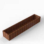 Bloembak Module+ 60x300x42 cm Corten