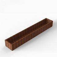 Bloembak Module+ 60x360x42 cm Corten
