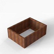 Bloembak Module+ 90x120x42 cm Corten