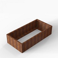 Bloembak Module+ 90x180x42 cm Corten