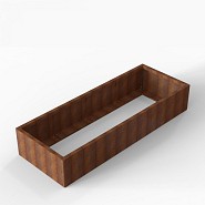 Bloembak Module+ 90x240x42 cm Corten