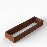 Bloembak Module+ 90x300x42 cm Corten