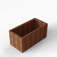 Bloembak Module+ 60x120x56 cm Corten