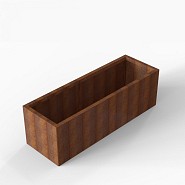 Bloembak Module+ 60x180x56 cm Corten