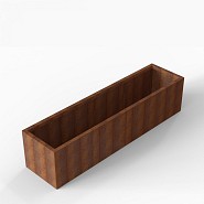 Bloembak Module+ 60x240x56 cm Corten