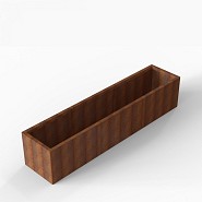 Bloembak Module+ 60x270x56 cm Corten