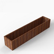 Bloembak Module+ 60x300x56 cm Corten