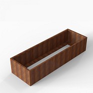 Bloembak Module+ 90x270x56 cm Corten