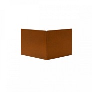 Uitwendige hoek Kantopsluiting Double 10 cm Corten