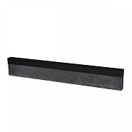Uprofiel gelijkzijdig opsluitband 6cm 300x4,6x4,6x6,4 cm Grafietzwart