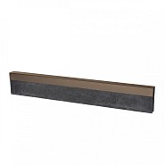 Uprofiel gelijkzijdig opsluitband 6cm 300x4,6x4,6x6,4 cm Supra Bruin