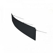 Borderpaneel flex 220x28 cm Grafietzwart
