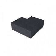 SV Oudhollandse trap hoekstuk 90° binnenhoek carbon 60x60 cm (40x20)