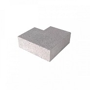 SV Oudhollandse trap hoekstuk 90° buitenhoek grijs 60x60 cm (40x20)