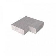 SV oudhollands hoekstuk traptrede buiten (37x15 cm) Grijs