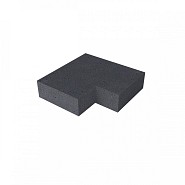 SV oudhollands hoekstuk traptrede buiten (37x15 cm) Antraciet