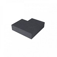 SV oudhollands hoekstuk traptrede binnen (37x15 cm) Antraciet