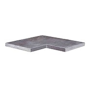 Spotted Bluestone binnenhoek 40/40x20x3 cm (zijkanten gezoet)