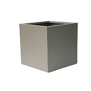 Metalen bloembak taupe