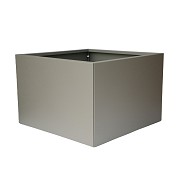 Metalen bloembak taupe