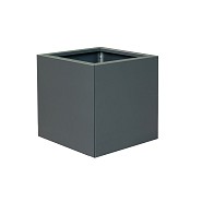 Metalen bloembak antraciet