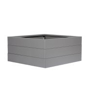 Modulaire metalen bloembak, taupe