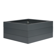 Modulaire metalen bloembak, antraciet