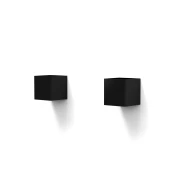 Wandlamp Cube Aluminium zwart incl. LED-lamp A3W- 100