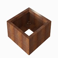Bloembak Module+ 60x60x28 cm Corten