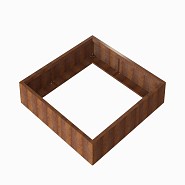 Bloembak Module+ 150x150x28 cm Corten