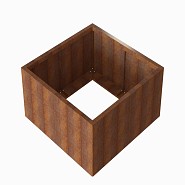 Bloembak Module+ 120x120x56 cm Corten