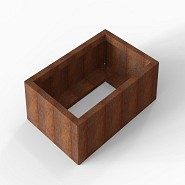 Bloembak Module+ 60x90x28 cm Corten