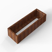 Bloembak Module+ 60x180x28 cm Corten