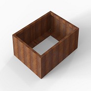 Bloembak Module+ 90x120x42 cm Corten
