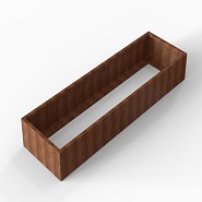 Bloembak Module+ 90x300x42 cm Corten