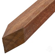 Elephant geschaafde paal Azobé hardhout  8.5x8.5x300 cm