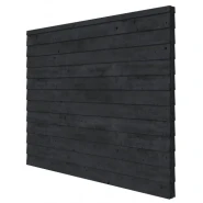Douglas wandpakket t.b.v. dubbelzijdige wand Comfort/DHZ 278.5x224 cm, zwart geïmpregneerd